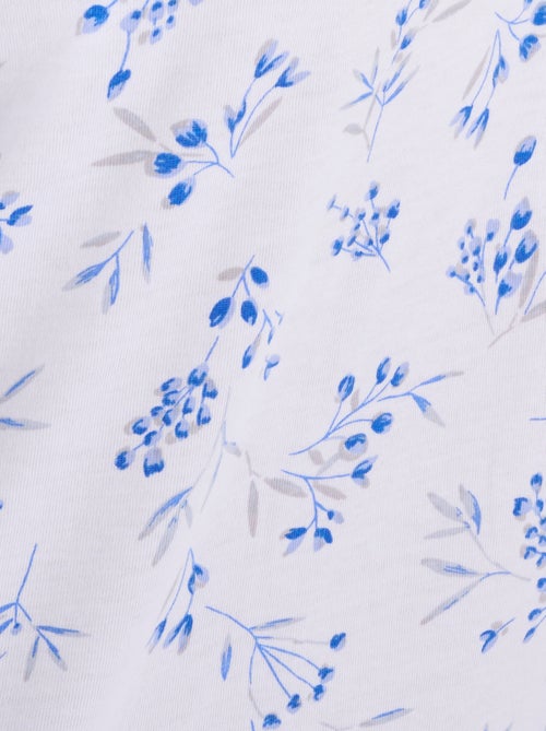 Chemise de nuit maille jersey pur coton - Damart - Kiabi