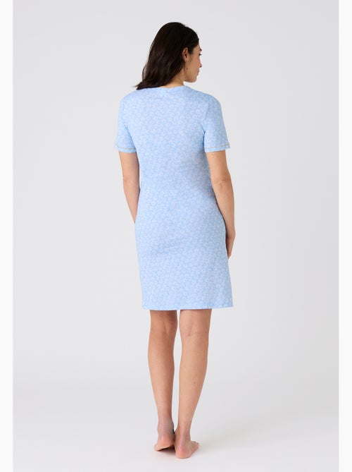 Chemise de nuit maille jersey pur coton peigné - damart - Kiabi