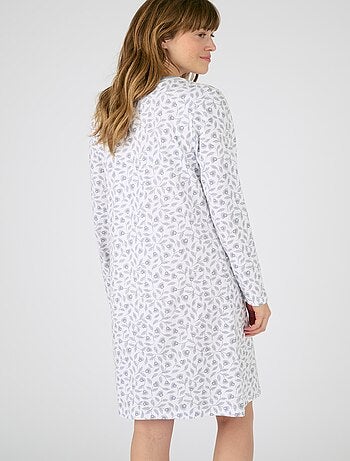 Chemise de nuit maille jersey pur coton peigné - Damart