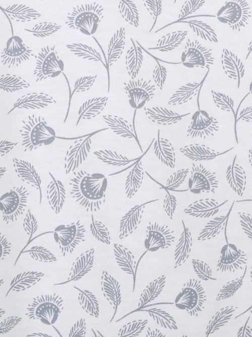 Chemise de nuit maille jersey pur coton peigné - Damart - Kiabi