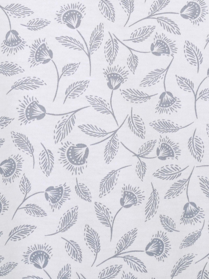 Chemise de nuit maille jersey pur coton peigné - Damart Bleu - Kiabi