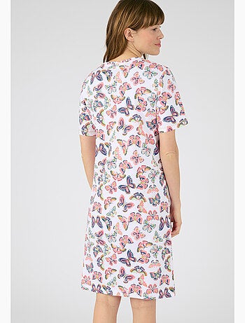 Chemise de nuit maille jersey pur coton peigné - Damart