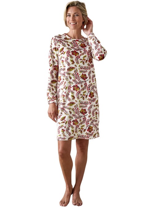 Chemise de nuit maille polaire douce - DAXON - Kiabi Chemise de nuit maille polaire douce - DAXON - Kiabi