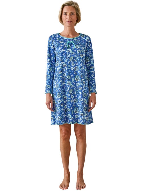 Chemise de nuit maille pur coton - DAXON - Kiabi Chemise de nuit maille pur coton - DAXON - Kiabi