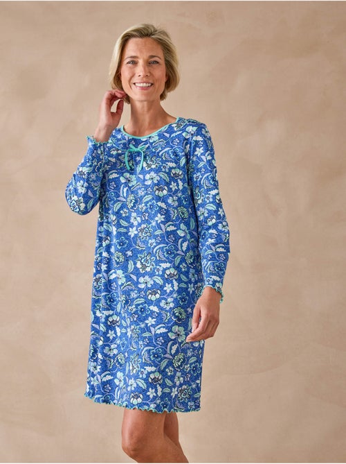 Chemise de nuit maille pur coton - DAXON - Kiabi Chemise de nuit maille pur coton - DAXON - Kiabi