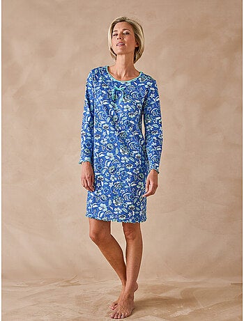 Chemise de nuit maille pur coton