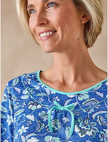 Chemise de nuit maille pur coton