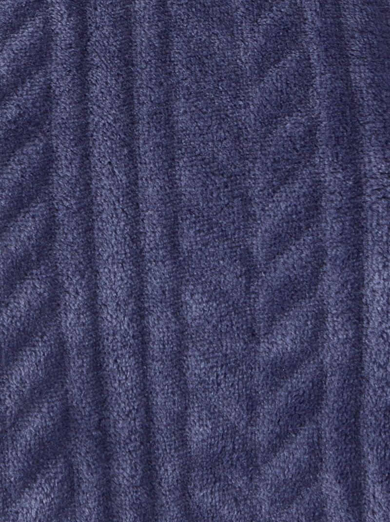 Chemise de nuit maille torsadée Thermolactyl - Damart Bleu nuit - Kiabi