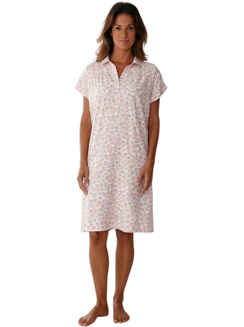 Chemise de nuit manches courtes - DAXON - Kiabi