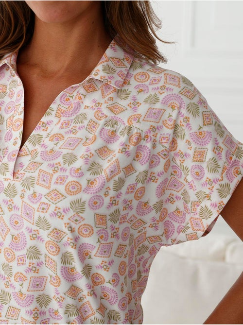Chemise de nuit manches courtes - DAXON - Kiabi
