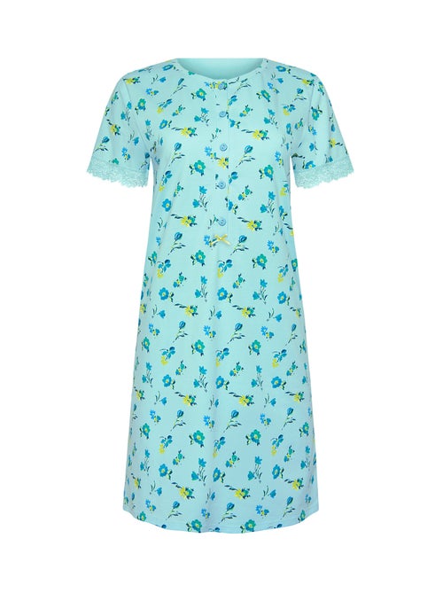 Chemise de nuit manches courtes BLOOMY - Kiabi Chemise de nuit manches courtes BLOOMY - Kiabi