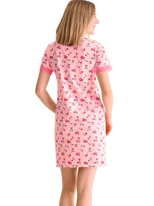Chemise de nuit manches courtes BLOOMY - Kiabi Chemise de nuit manches courtes BLOOMY - Kiabi
