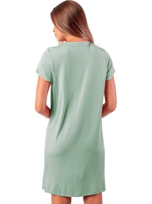 Chemise de nuit manches courtes Classic Summer - Kiabi