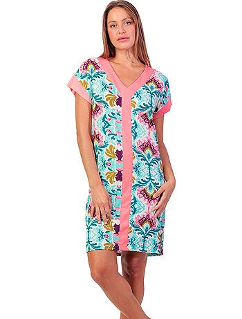 Chemise de nuit manches courtes Colorful Luxury