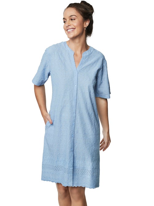 Chemise de nuit manches courtes HOMEWEAR P102 - Kiabi