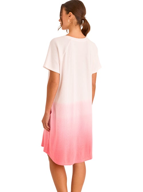 Chemise de nuit manches courtes HOMEWEAR P118 - Kiabi