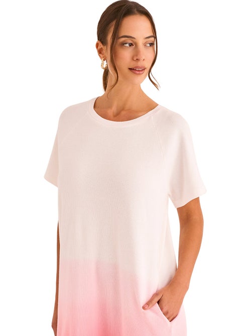 Chemise de nuit manches courtes HOMEWEAR P118 - Kiabi