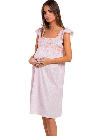 Chemise de nuit manches courtes maternité Light Classic