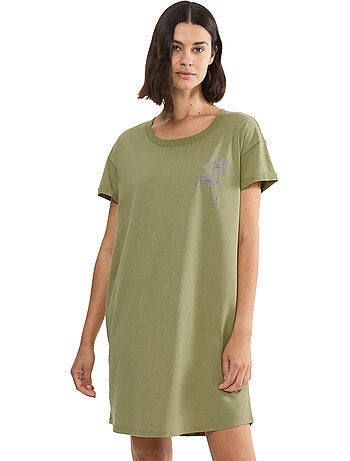 Chemise de nuit manches courtes MINDFUL