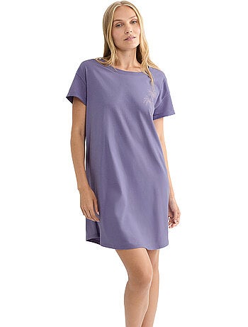 Chemise de nuit manches courtes MINDFUL