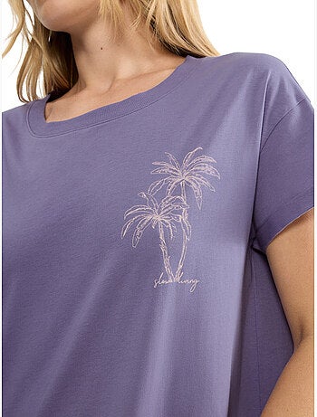 Chemise de nuit manches courtes MINDFUL