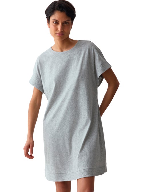 Chemise de nuit manches courtes minimalistic - Kiabi