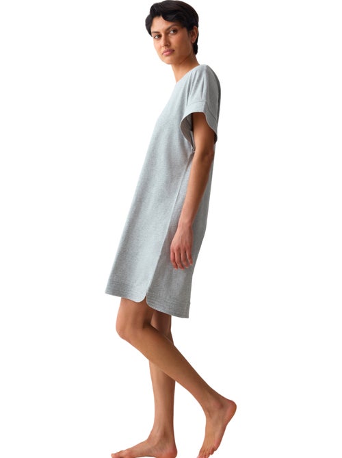 Chemise de nuit manches courtes minimalistic - Kiabi