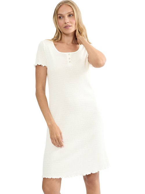 Chemise de nuit manches courtes MIX MATCH - Kiabi