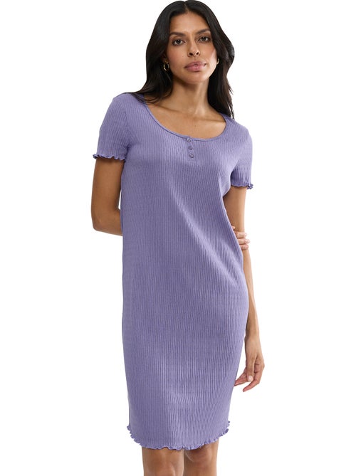 Chemise de nuit manches courtes MIX MATCH - Kiabi