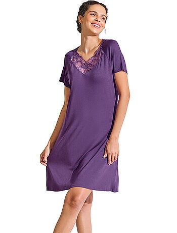 Chemise de nuit manches courtes PATRICIA
