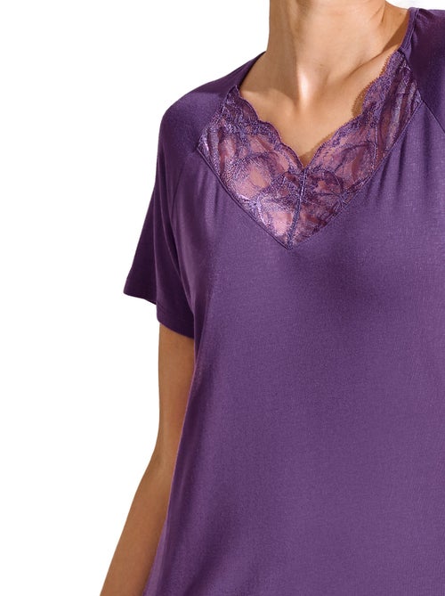 Chemise de nuit manches courtes PATRICIA - Kiabi Chemise de nuit manches courtes PATRICIA - Kiabi