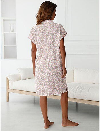 Chemise de nuit manches courtes