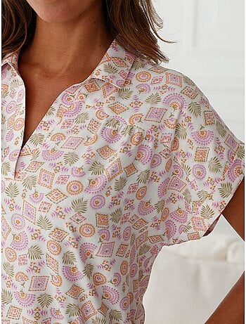 Chemise de nuit manches courtes