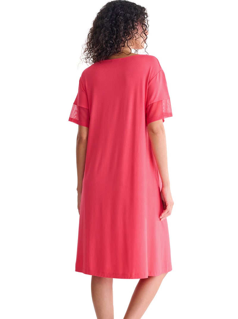 Chemise de nuit manches courtes SIA Rose - Kiabi