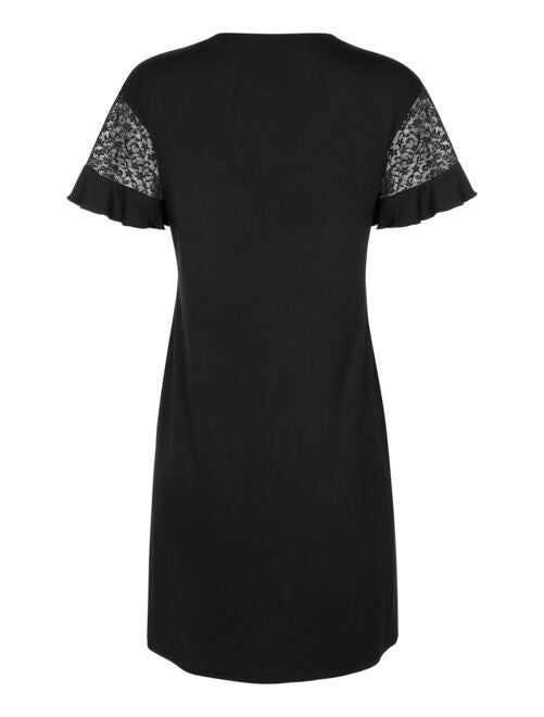 Chemise De Nuit Manches Courtes Fleurette, Bonnes Affaires ! Femme