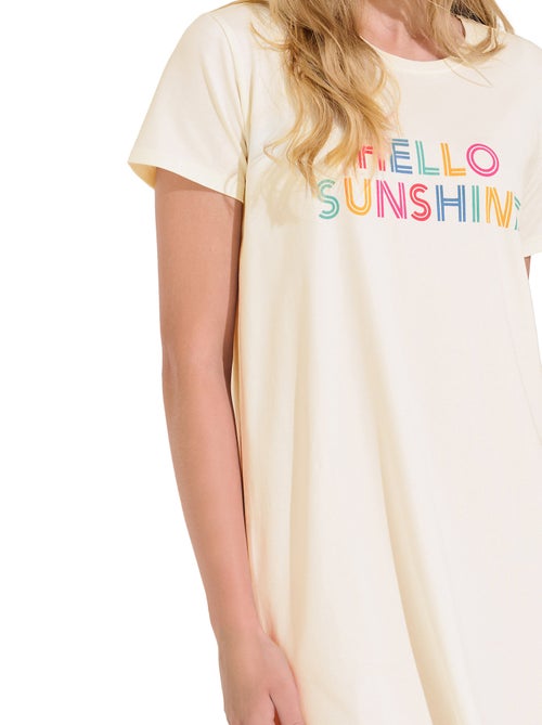 Chemise de nuit manches courtes SUMMER - Kiabi Chemise de nuit manches courtes SUMMER - Kiabi