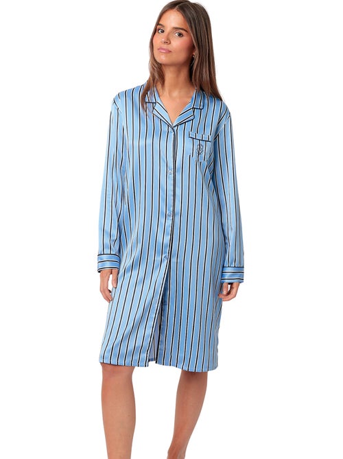 Chemise de nuit manches longues ADM Secret - Kiabi