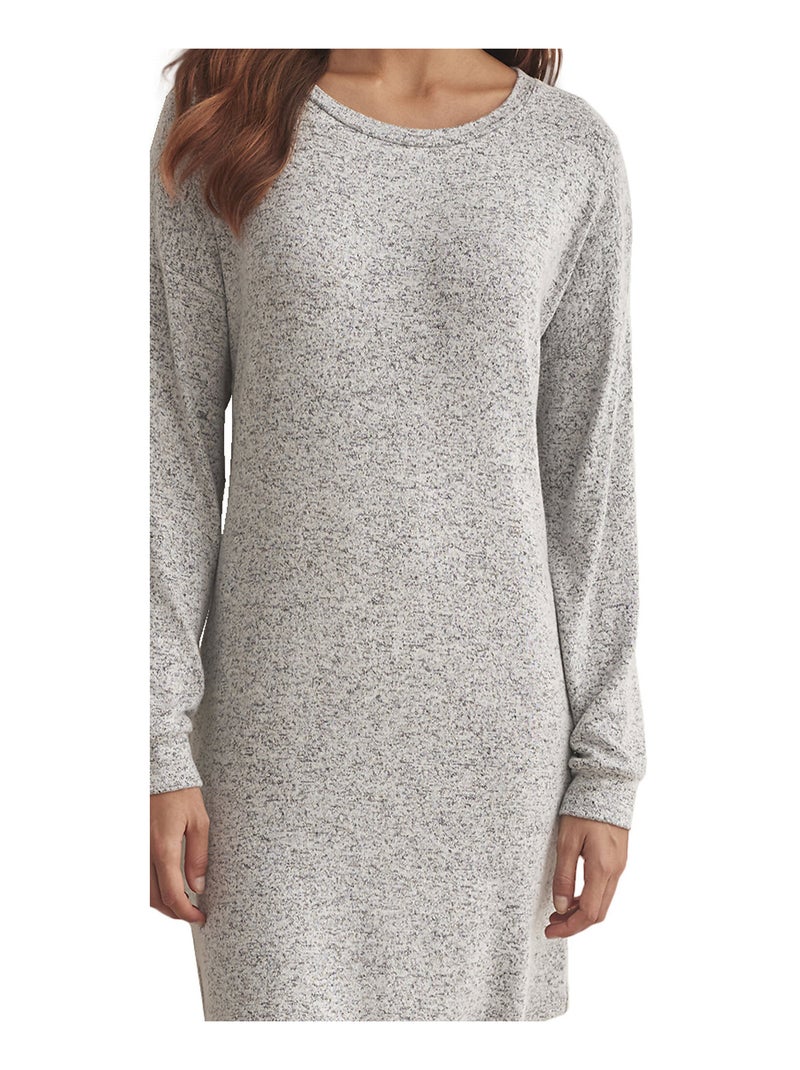 Chemise de nuit manches longues BASIC P82 Gris - Kiabi