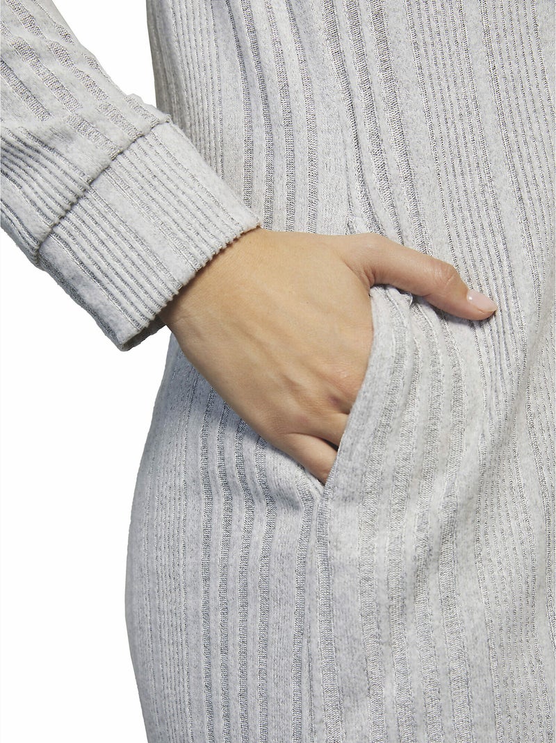 Chemise de nuit manches longues Basica Gris clair - Kiabi