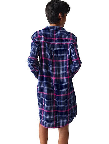 Chemise de nuit manches longues boyfriend