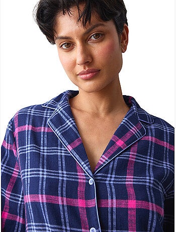 Chemise de nuit manches longues boyfriend