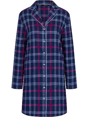Chemise de nuit manches longues boyfriend