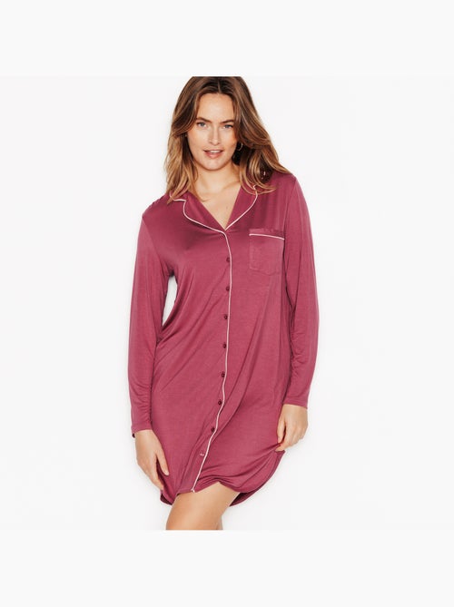Chemise de nuit manches longues camilla - rougegorge lingerie - Kiabi Chemise de nuit manches longues camilla - rougegorge lingerie - Kiabi