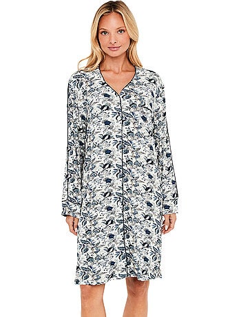 Chemise de nuit manches longues chic bamboo