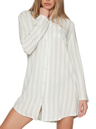 Chemise de nuit manches longues Classic Stripes