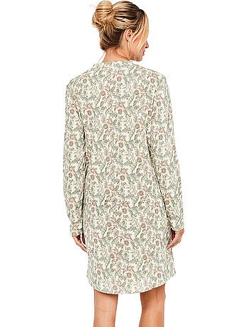 Chemise de nuit manches longues cotton layer