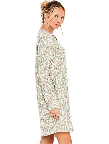 Chemise de nuit manches longues cotton layer