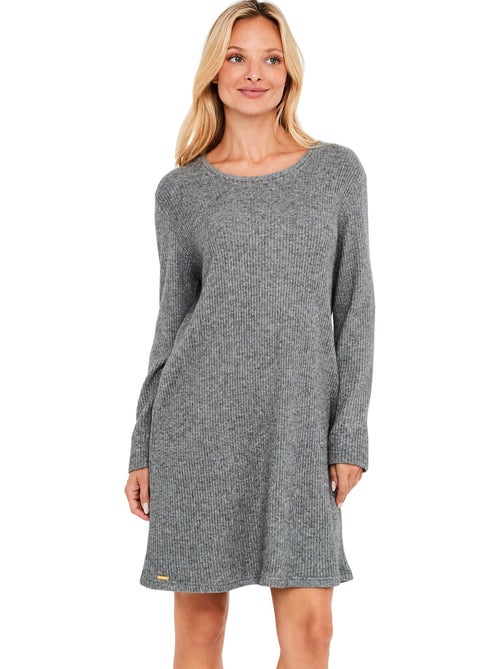 Chemise de nuit manches longues dreamood - Kiabi