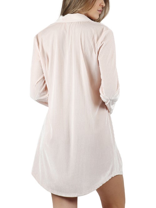 Chemise de nuit manches longues Elegant Stripes - Kiabi Chemise de nuit manches longues Elegant Stripes - Kiabi