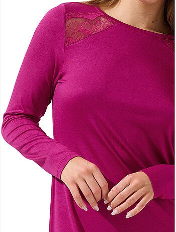 Chemise de nuit manches longues EVELYN